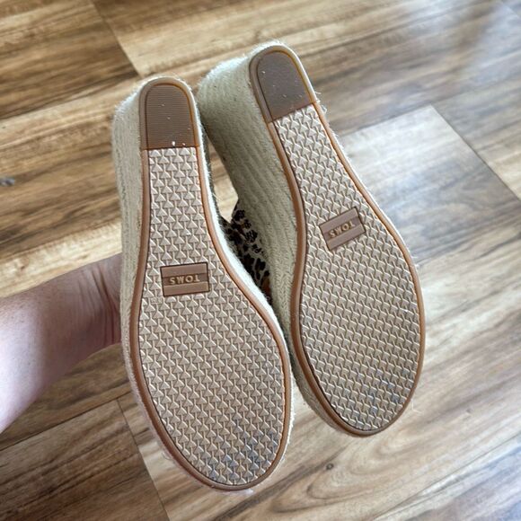 TOMS Monica Espadrille Wedge Sandals Size 9 - Picture 7 of 7